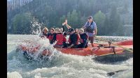 uhhh es spritzt beim Rafting