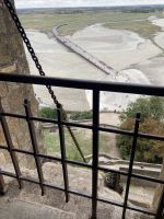 Rundreise Normandie und Bretagne: Ausblick auf den Stelzensteg vor dem Mont St. Michel