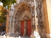 gotisches Portal von St.Saveur in Aix-en-Provence