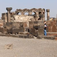 Armenien: Ruinen der Rundkirche Zwartnots