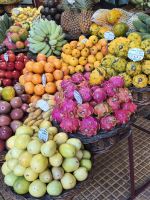 Tag 6 Blick auf Obstverkaufsstand in der Markthalle Funchal 
