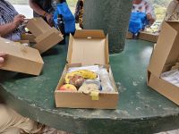 Lunchboxes für Safaritag in den Arusha-NP