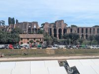 Blick über den Circus Maximus in Richtung Kaiserpalast