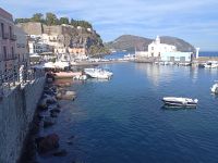 Blick auf die Marina Corta - Lipari - Sizilien 