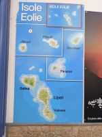 Liparische oder Äolische Inseln - Karte 