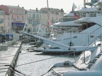 wegen des Wolkenbruchs 