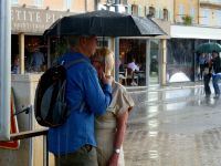 wolkenbruchartiger Regen in St.Tropez 