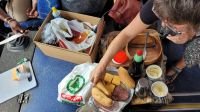 Regen in Namibia - Alternative Picknick Station indoor