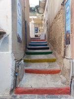 Kleine Gassen mit Treppen in Pizzo - Kalabrien 