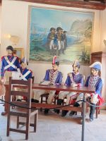 Darstellung des Konzils, dass die Emordung von Murat beschließt - Pizzo, Kalabrien