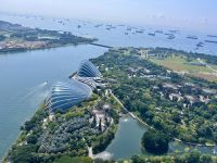 Aussicht vom Marina Bay Sands Skydeck