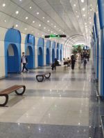 Besichtigung der U-Bahn in Almaty