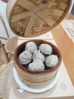 Abendessen im Restaurant Paradise in Almaty: Manty