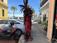 Panama Stadt - Werbung vor einem Restaurant