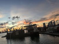 Cartagena Kolumbien - Abend im Hafen