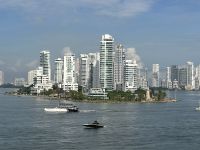 Skyline von Cartagena Kolumbien 