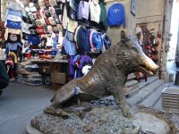 Florenz, das Glücksschwein haben wir kurz für uns alleine.