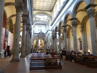 Florenz, S. Spirito, ein wunderbar klar gegliederter Raum aus der Renaissance.