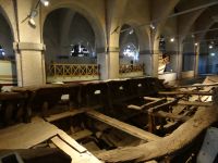 Pisa, Museo delle Navi Antiche, mit diesem Ruderboot überquerte man das Mittelmeer.