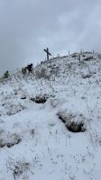 mühseliger Aufstieg zum Gipfelkreuz