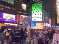 Schon am ersten Abend: Times Square!
