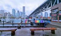 Blick von Granville Island auf Vancouver