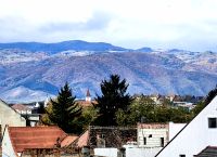Blick von Sibiu in die Berge