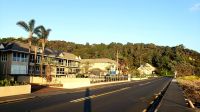 Große Rundreise Neuseeland: Unser Hotel in Paihia am frühen Morgen. 