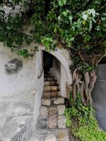 Schmaler Gang in der Burg Bran