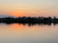 Sonnenuntergang am Okavango