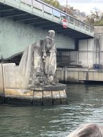 Skulptur des Zuaven am Pont de I'Alma = Hochwassermesser