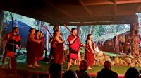 Große Rundreise Neuseeland: Abendprogramm im Maori Dorf. 
