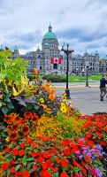 Parlamentsgebäude von Victoria auf Vancouver Island