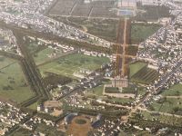 Gesamtansicht von Paris aus einem Heißluftballon, 1855