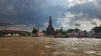 Bootsfahrt Chao Phraya - Ankunft Wat Arun