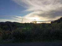 Sonne vom Rauch verdunkelt