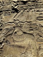 Relief von AmunRa in Luxor