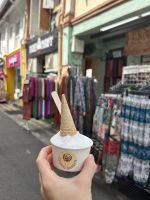 Eispause im arabischen Viertel Singapur