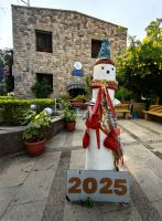 Im Botanischen Garten von Assuan ist man auf Weihnachten bereits vorbereitet