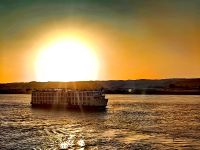 Die Sonnenuntergänge am Nil sind einmalig schön