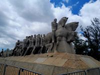 Bandeiras Monument am Ibarapuera Park in Sao Paulo