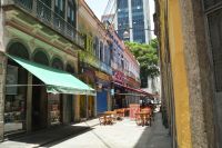 Koloniale Bauten im Zentrum von Rio de Janeiro