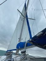 Unser Katamaran konnte auch segeln