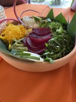 Es gab auch einen leckeren Salat