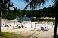 unser Strand vor der Amazon-Eco Lodge