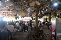 alle warten auf Einlass zu einer der wichtigsten Natursehenswürdigkeiten Südameri