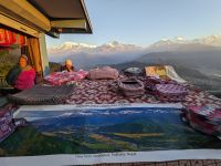 161) Sonnenaufgang Annapurna-Massiv - Gebirgskette, Pokhara, Nepal