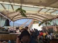 218) Nani`s Kitchen Rooftop mit Blick auf die Buddha Stupa, Kathmandu, Nepal