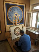 224) Boudha Stupa Thanka Center an der Buddha Stupa, Kathmandu, Nepal