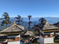 336) Doschula-Pass auf über 3.000m Höhe bei bester Sicht, Bhutan
